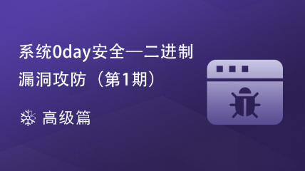 [结束]系统0day安全 - 二进制漏洞攻防（第1期）